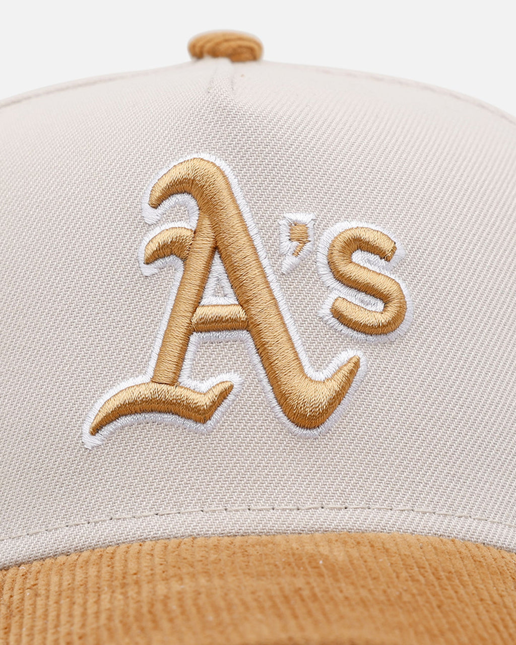New Era Oakland Athletics 'Honey Pot' 9FORTY A-Frame Snapback Stone/Wheat