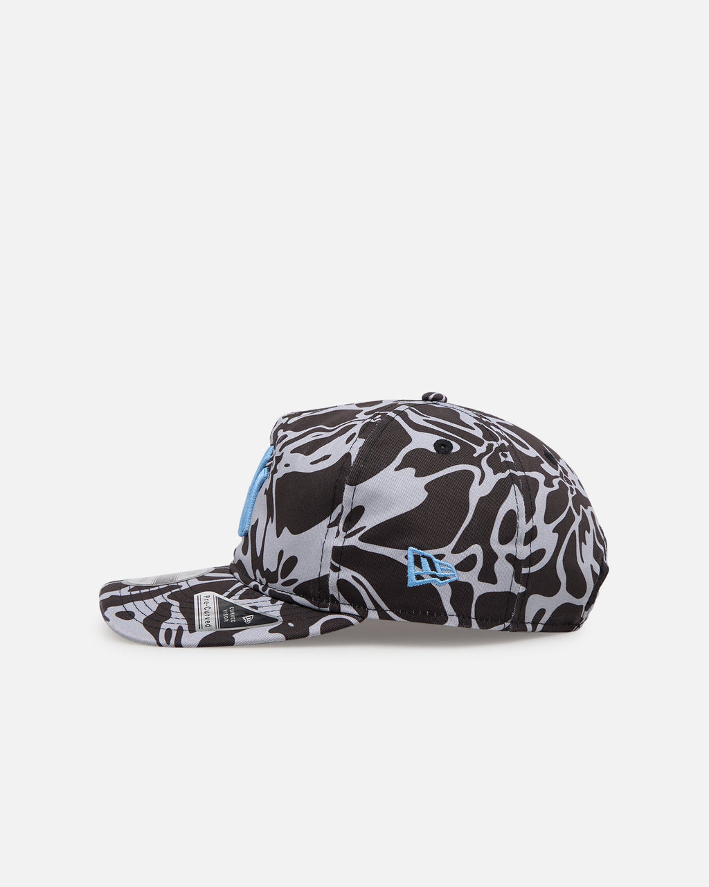 New Era New York Yankees 'Brushed Cotton' 19TWENTY Strapback Black/Light Blue