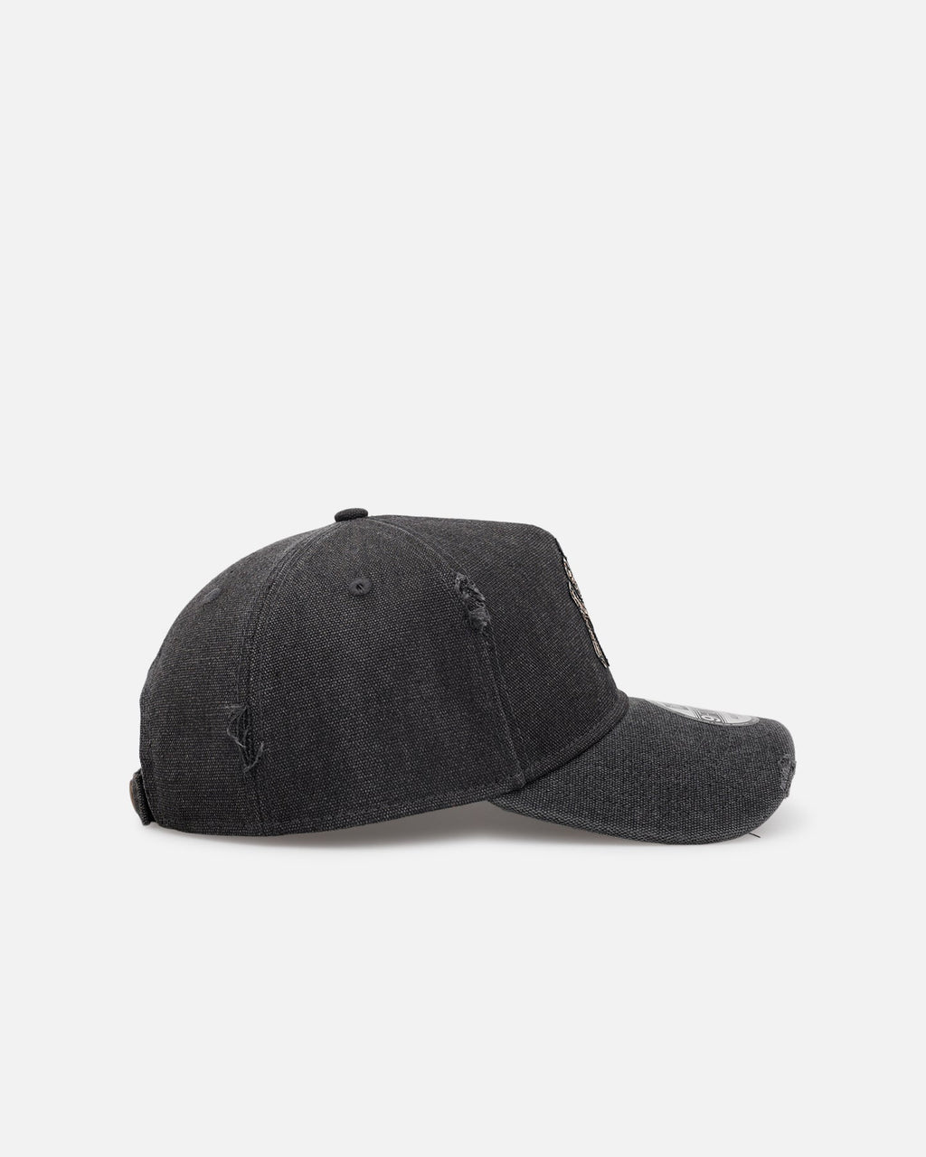 New Era New York Yankees 'Patent Leather' 9FORTY A-Frame Strapback Washed Black