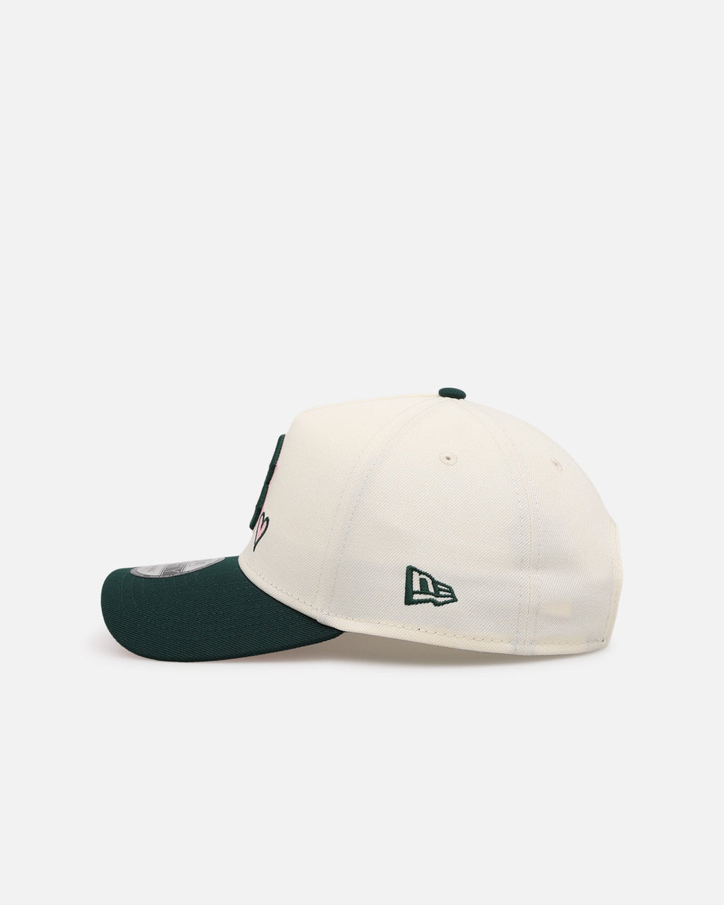 New Era Boston Red Sox 'Pink Satin Hearts Green' 9FORTY A-Frame Snapback Chrome/Dark Green