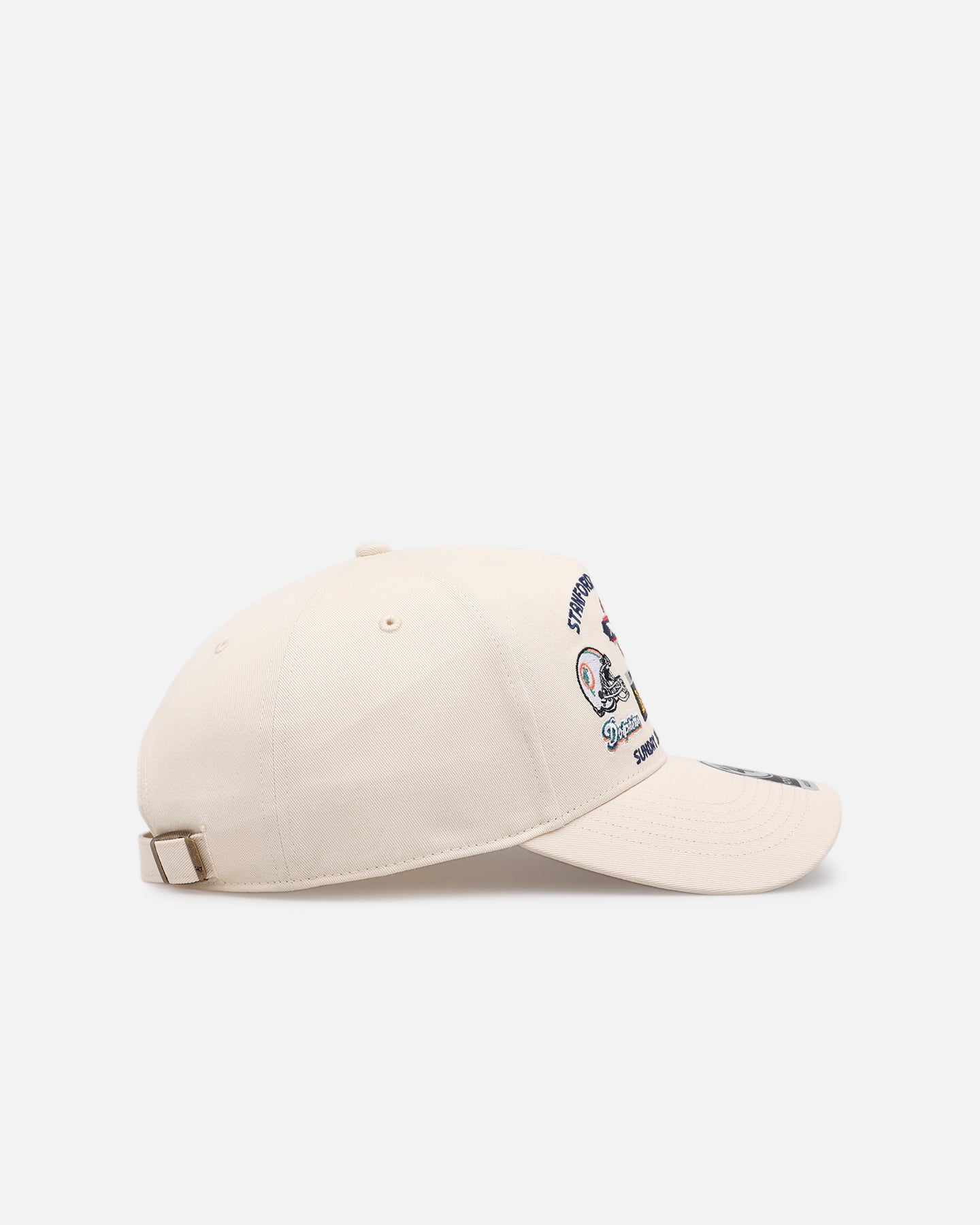 47 Brand Miami Dolphins Vs San Francisco 49ers 'Vintage Super Bowl' XIX '47 Offside Strapback Natural