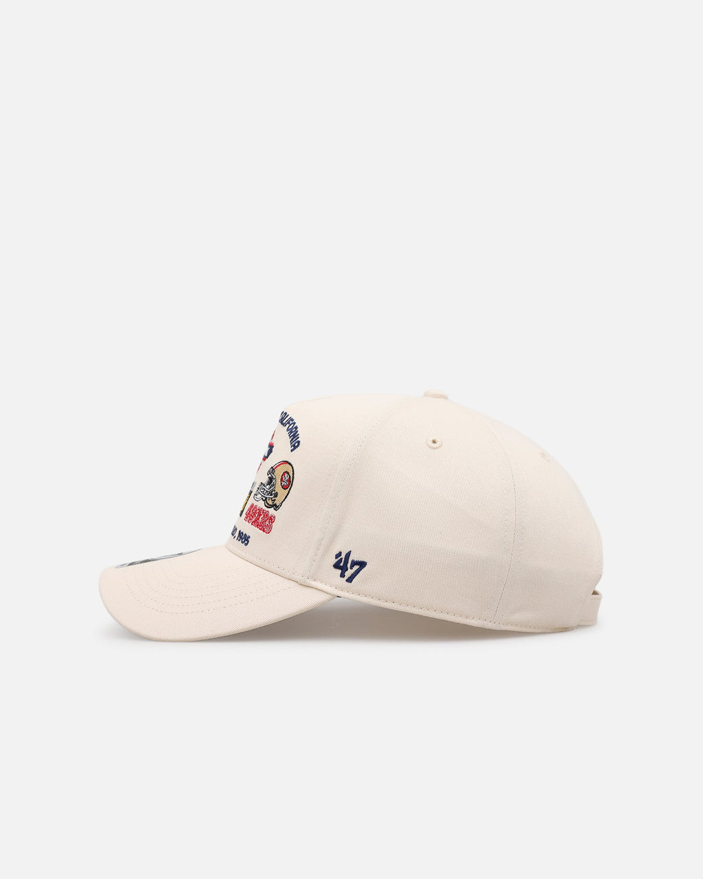 47 Brand Miami Dolphins Vs San Francisco 49ers 'Vintage Super Bowl' XIX '47 Offside Strapback Natural