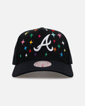 Mitchell & Ness Atlanta Braves 'Rhinestone Luxury' Pro Pinch Snapback Black
