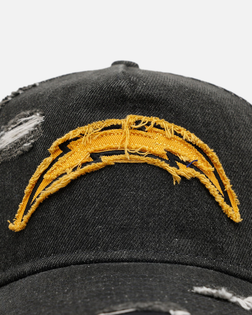 New Era Los Angeles Chargers 'Distressed Denim 2.0' 9FORTY A-Frame Strapback Black
