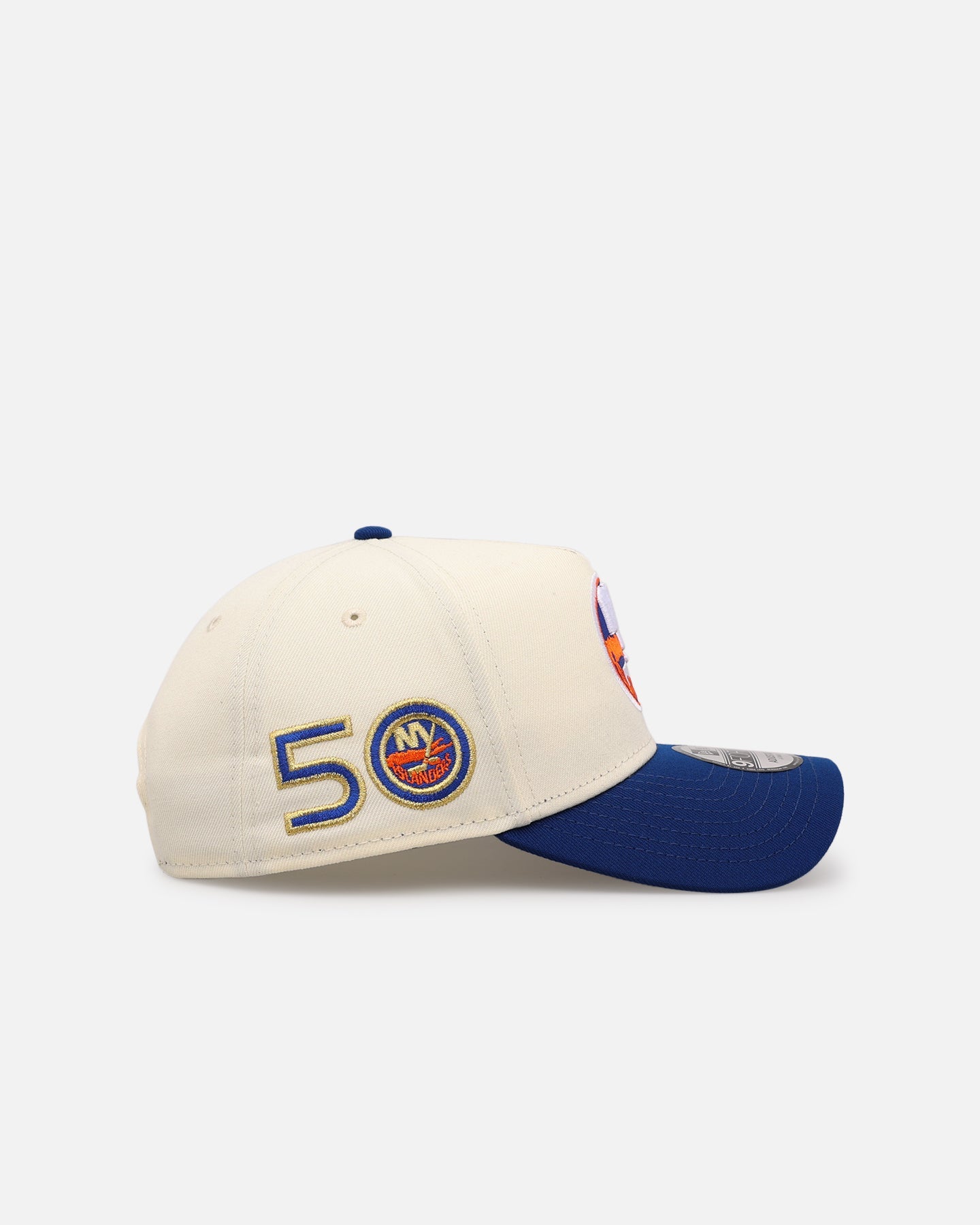 New Era New York Islanders 'Team Color Visor' 9FORTY A-Frame Snapback Chrome/Official Team Color
