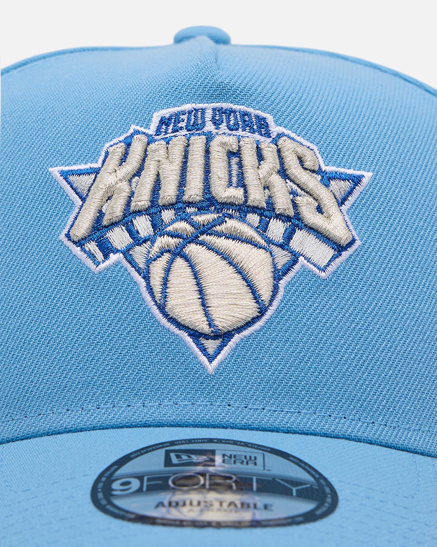 New Era New York Knicks 'Sky Blue' 9FORTY A-Frame Snapback Sky Blue