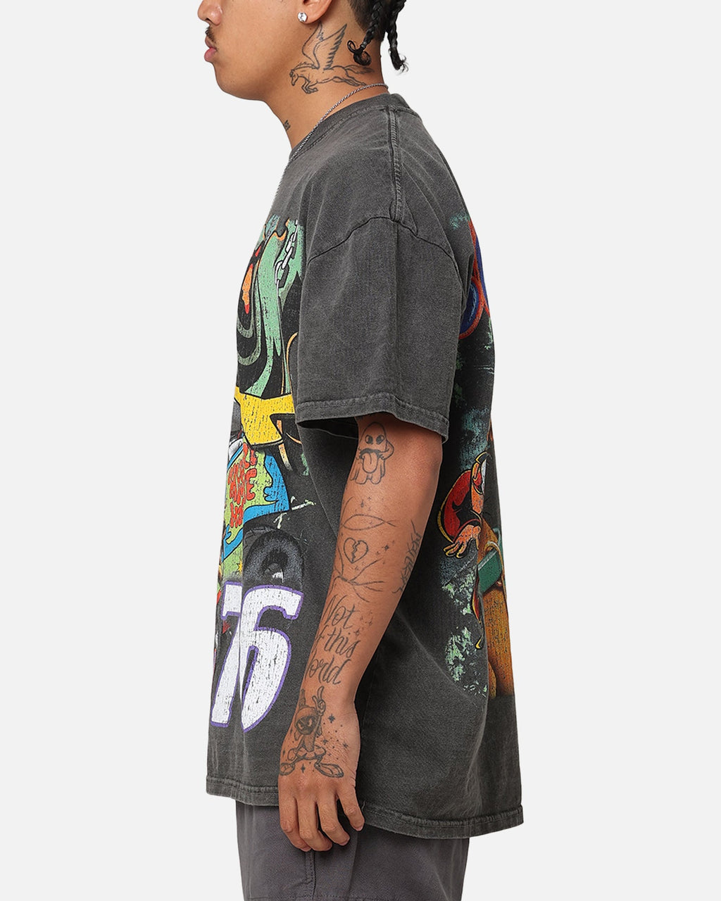 73Studio X Scooby-Doo Scooby-Doo Jumbo Heavyweight Vintage T-Shirt Black Wash