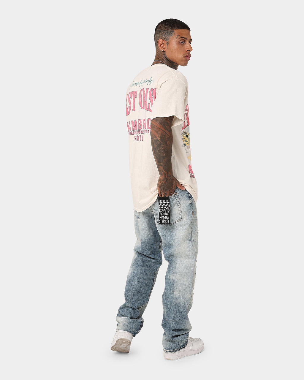 73Studio Miami Beach Vintage T-Shirt Off White