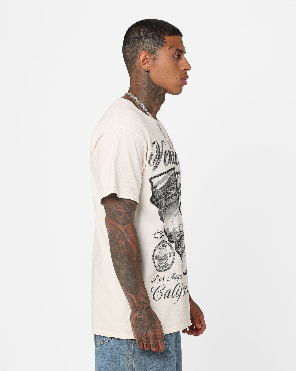 American Thrift Venice Beach Vintage T-Shirt Off White