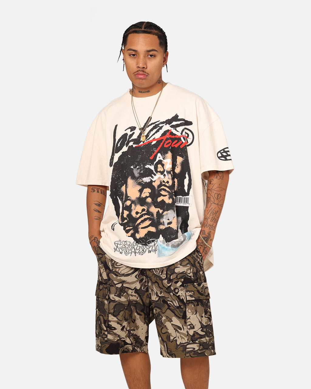 Loiter Rager Vintage T-Shirt Off White