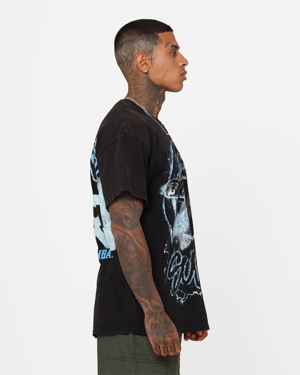 Goat Crew X Mortal Kombat Sub Zero Vintage T-Shirt Black Wash
