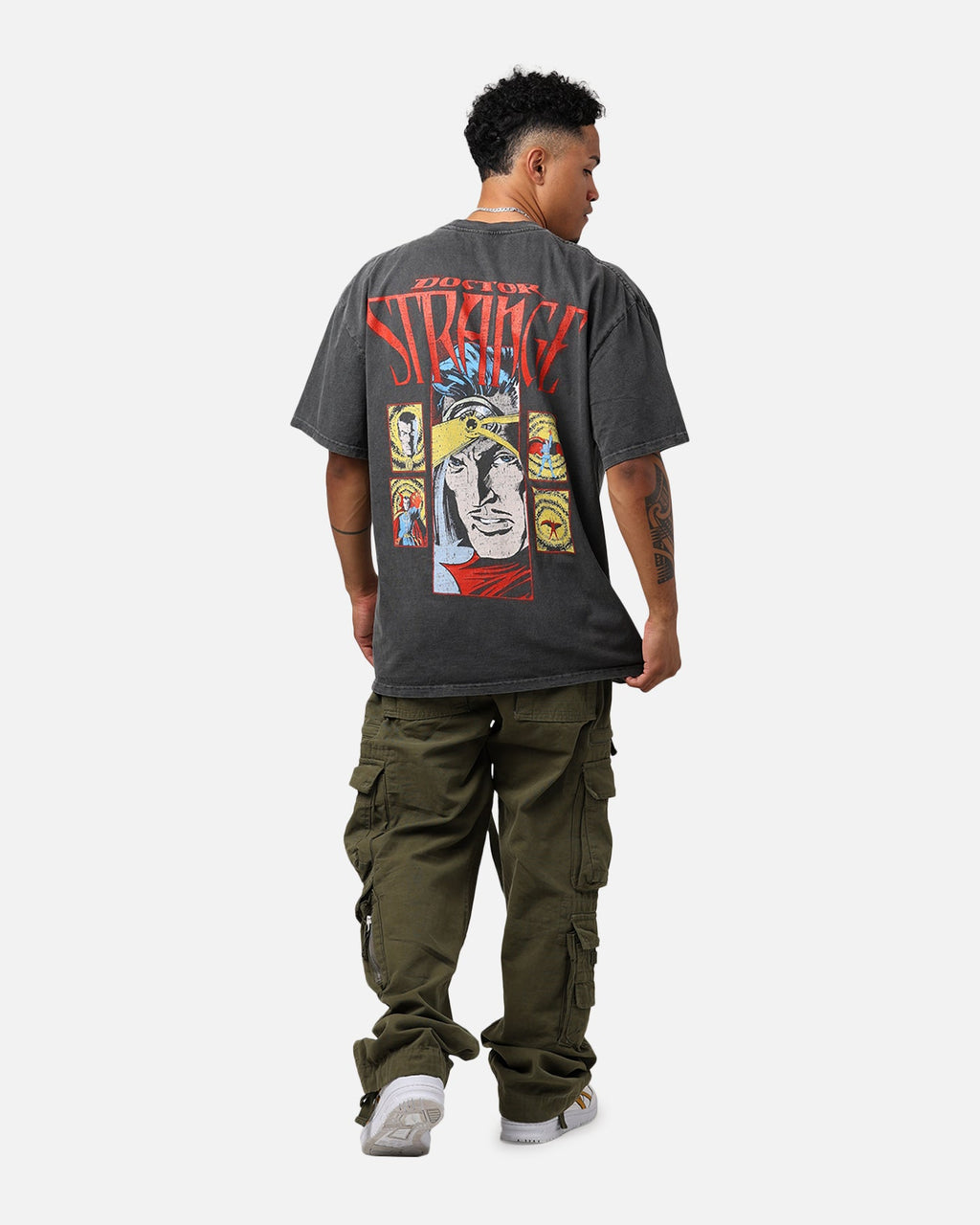 Marvel Doctor Strange Heavyweight Vintage T-Shirt Black Wash