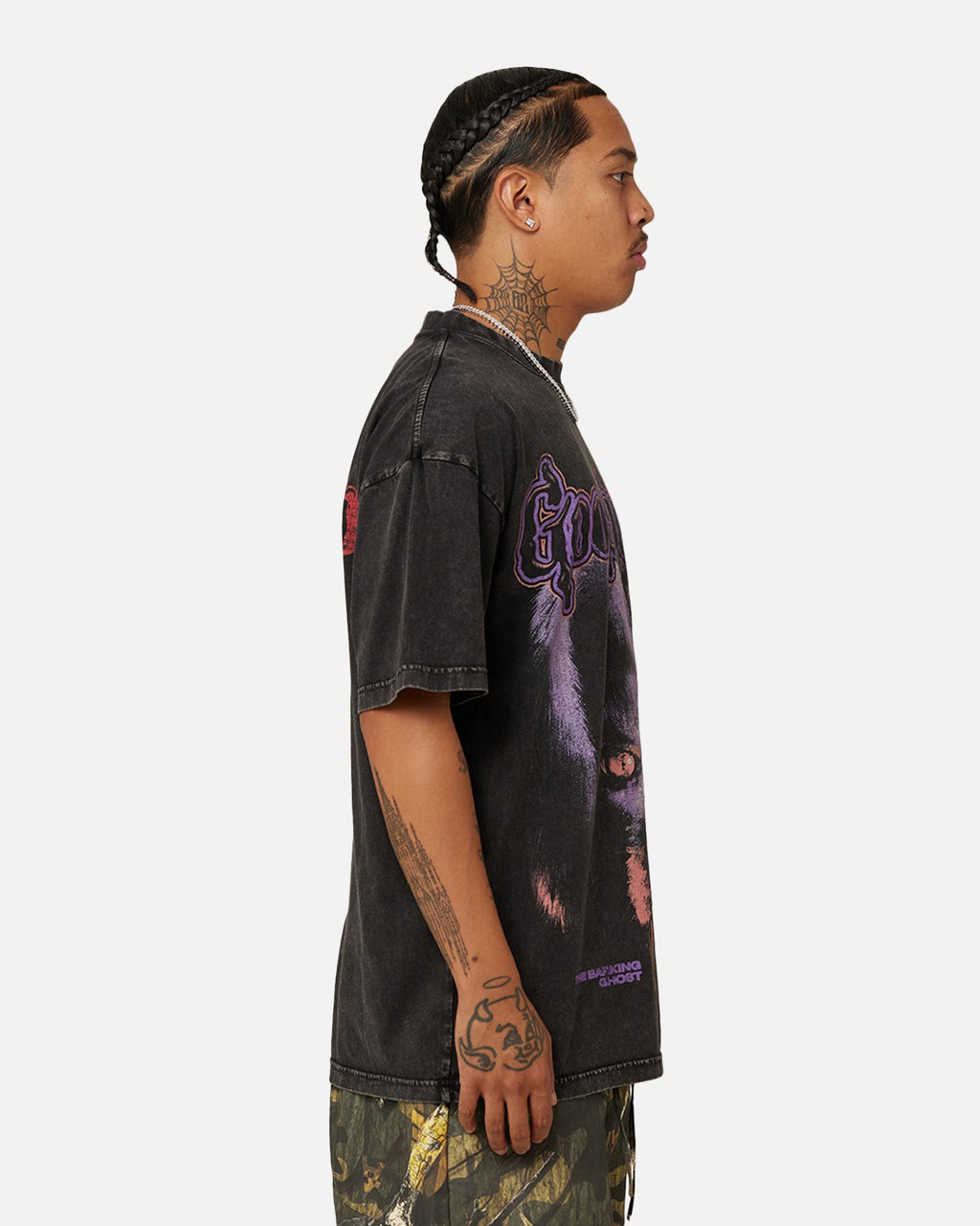 American Thrift X Goosebumps Barking Ghost Vintage T-Shirt Black
