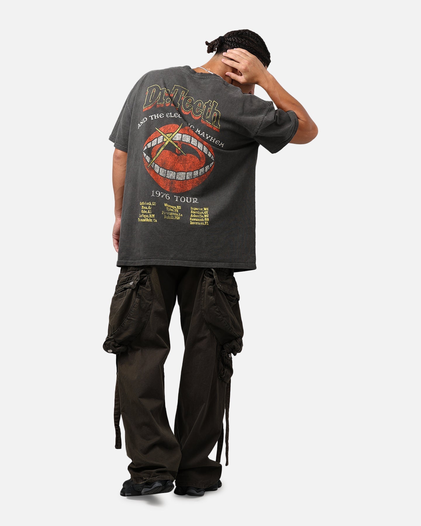 73Studio Disney The Muppets Animal Heavyweight T-Shirt Black Wash