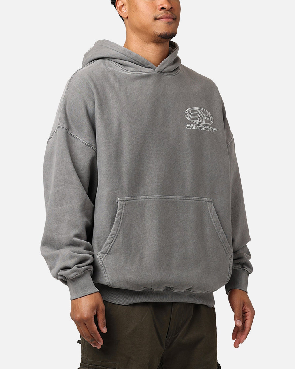 Saint Morta Rage Motors Premium Hoodie Washed Charcoal