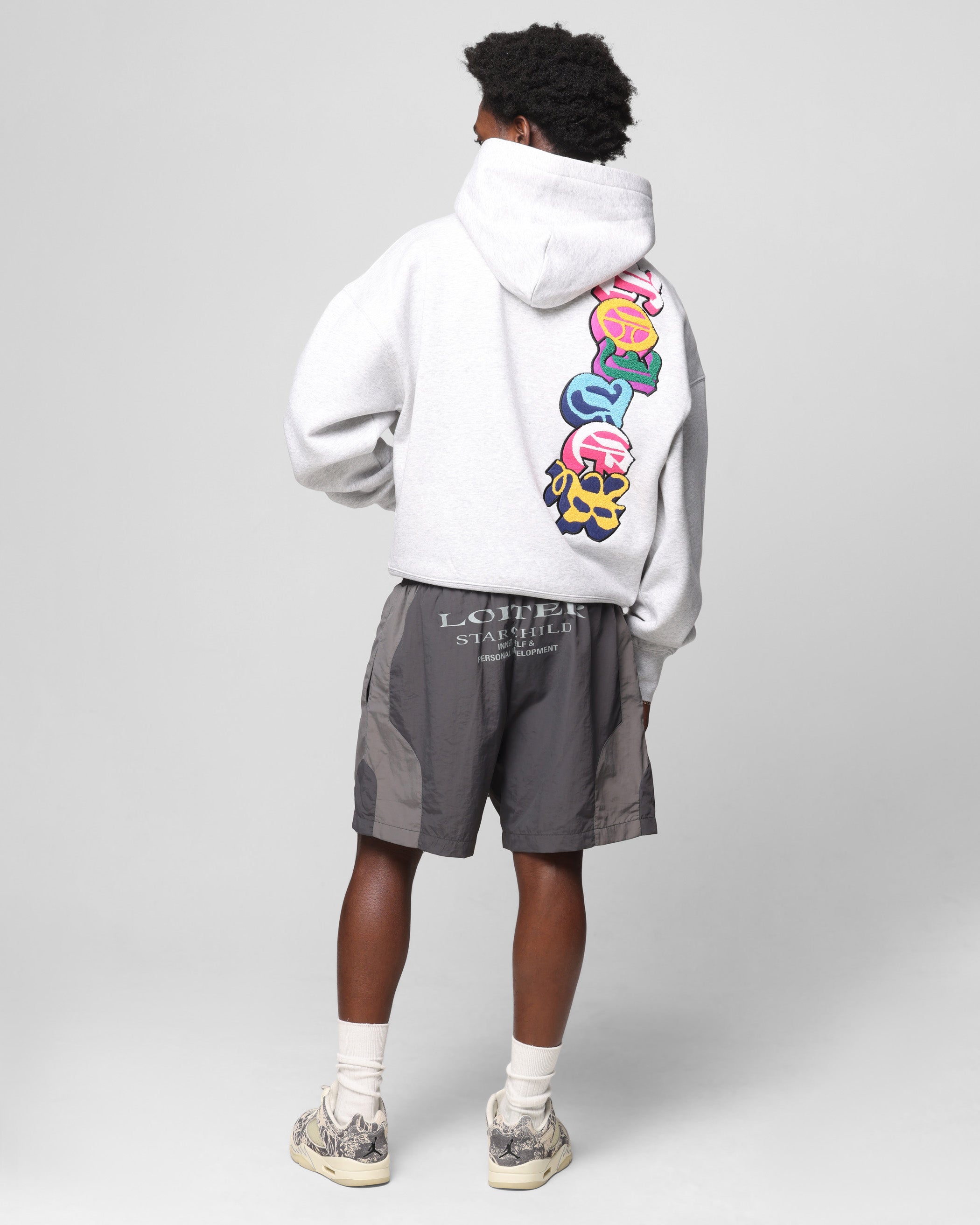 Loiter Chenille Premium Hoodie Grey Marle