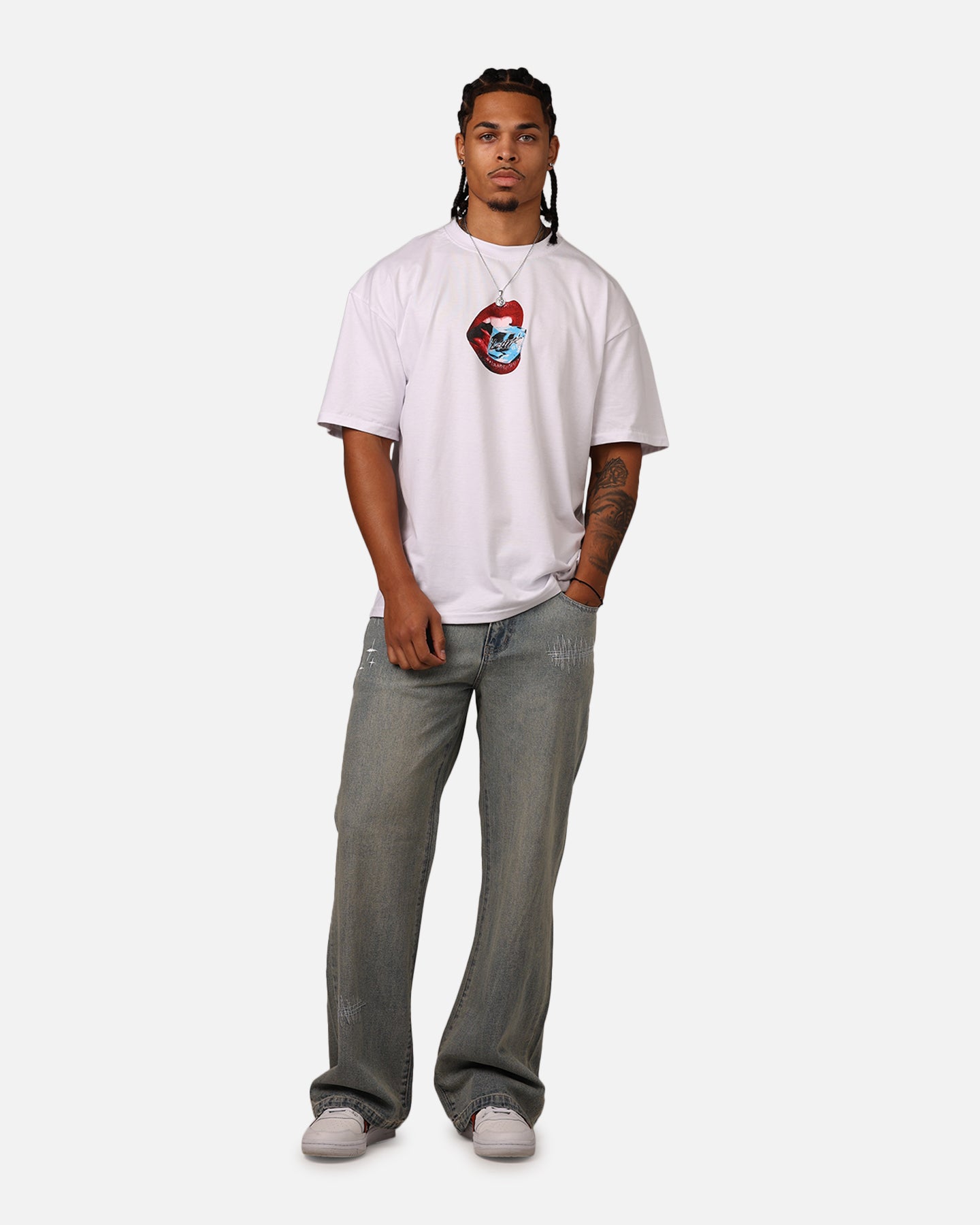Loiter Cold Lips T-Shirt White