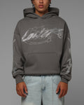 Loiter Atlantic Rhinestone Hoodie Charcoal