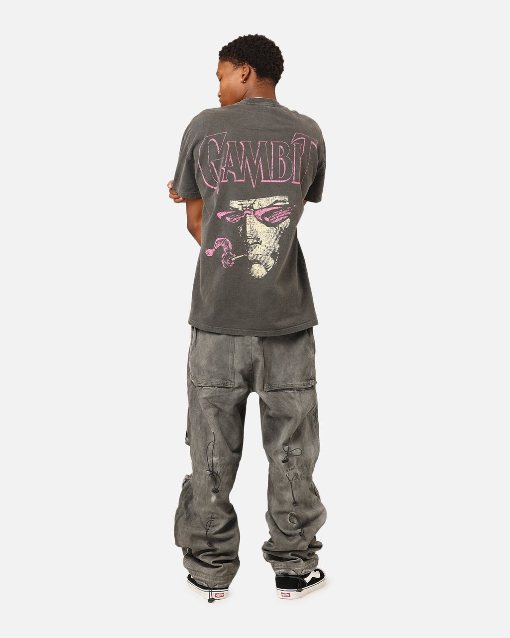 Marvel X-Men Gambit Heavyweight T-Shirt Black Wash