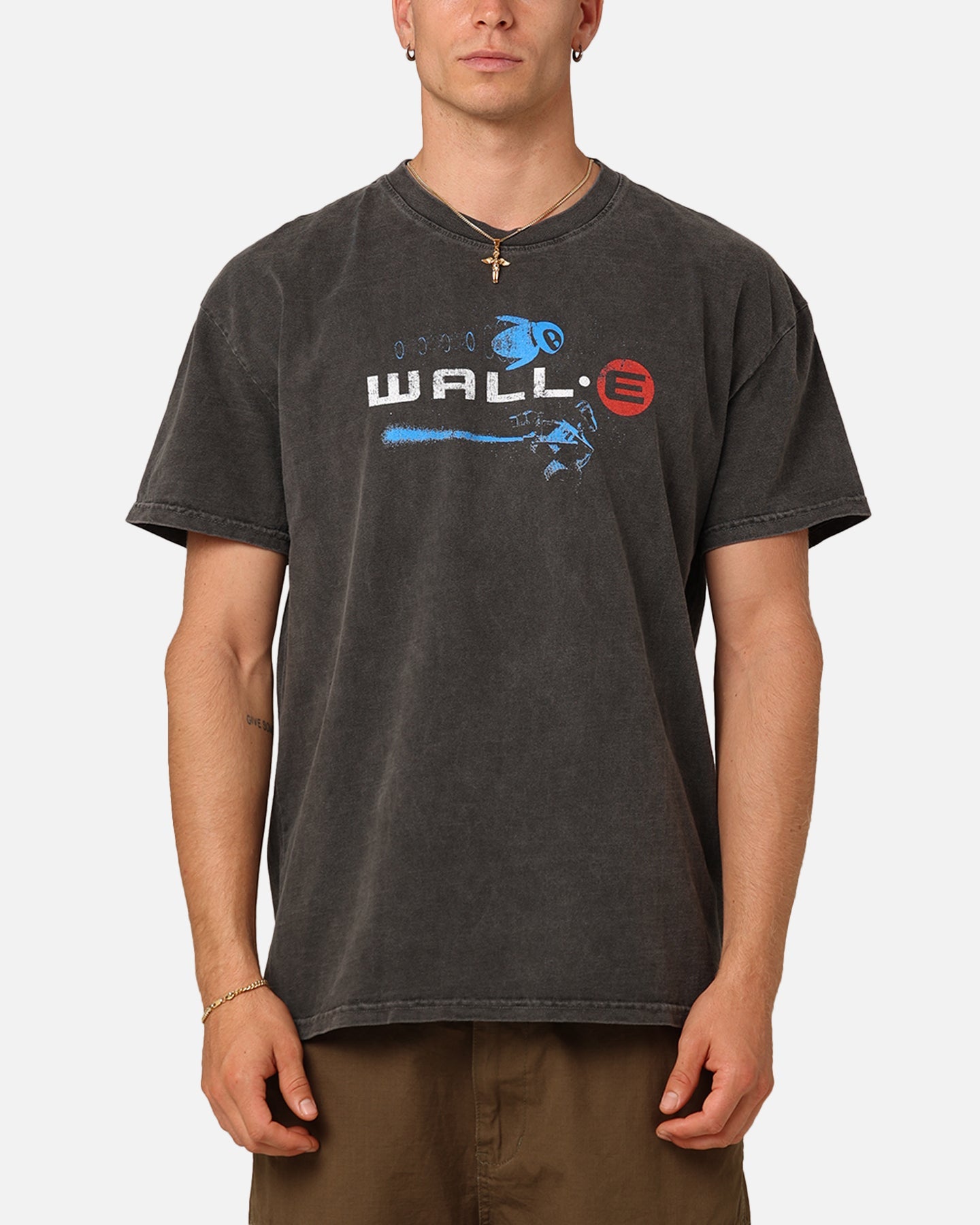 73Studio X Pixar Wall.E Heavyweight T-Shirt Black Wash