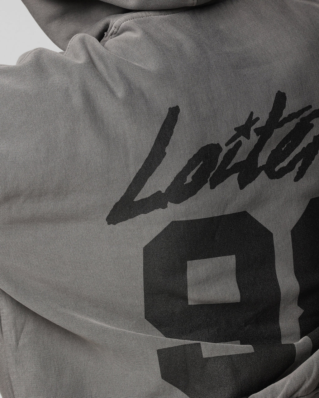 Loiter Training Day Hoodie Washed Charcoal