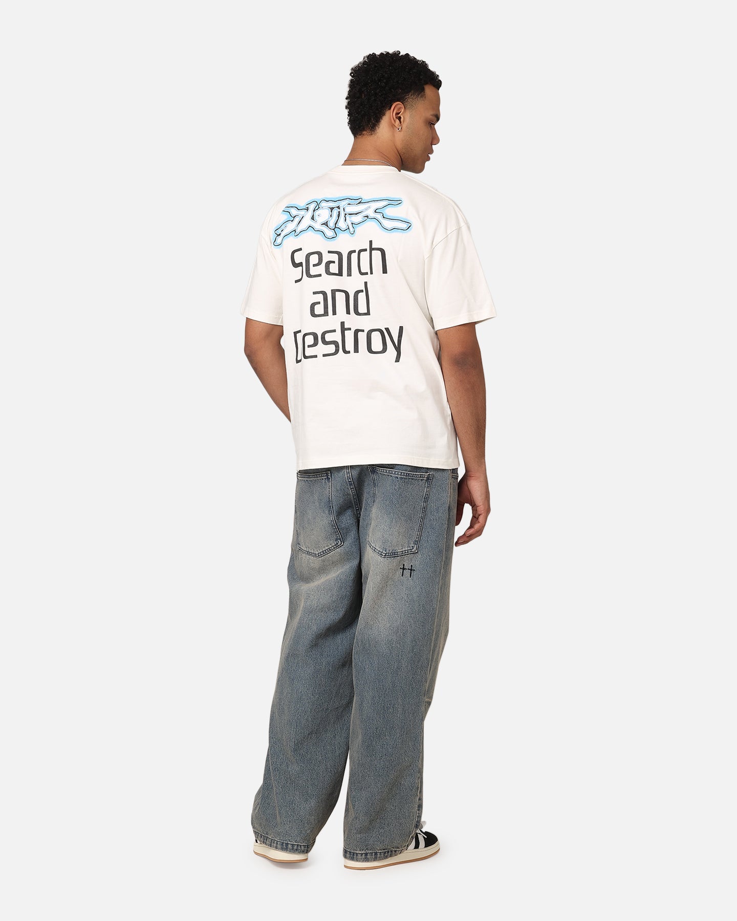 Loiter Search And Destroy T-Shirt Off White