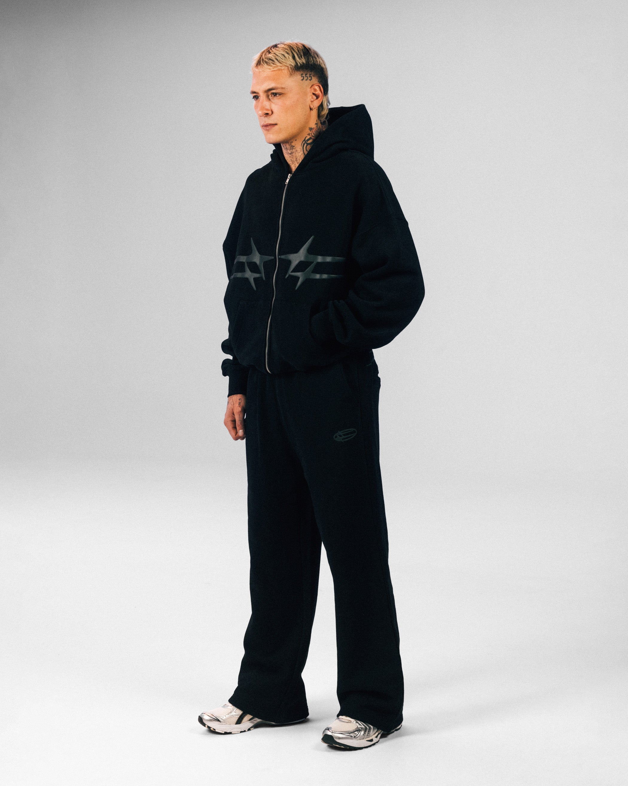 Loiter Celestial Full Zip Hoodie Black
