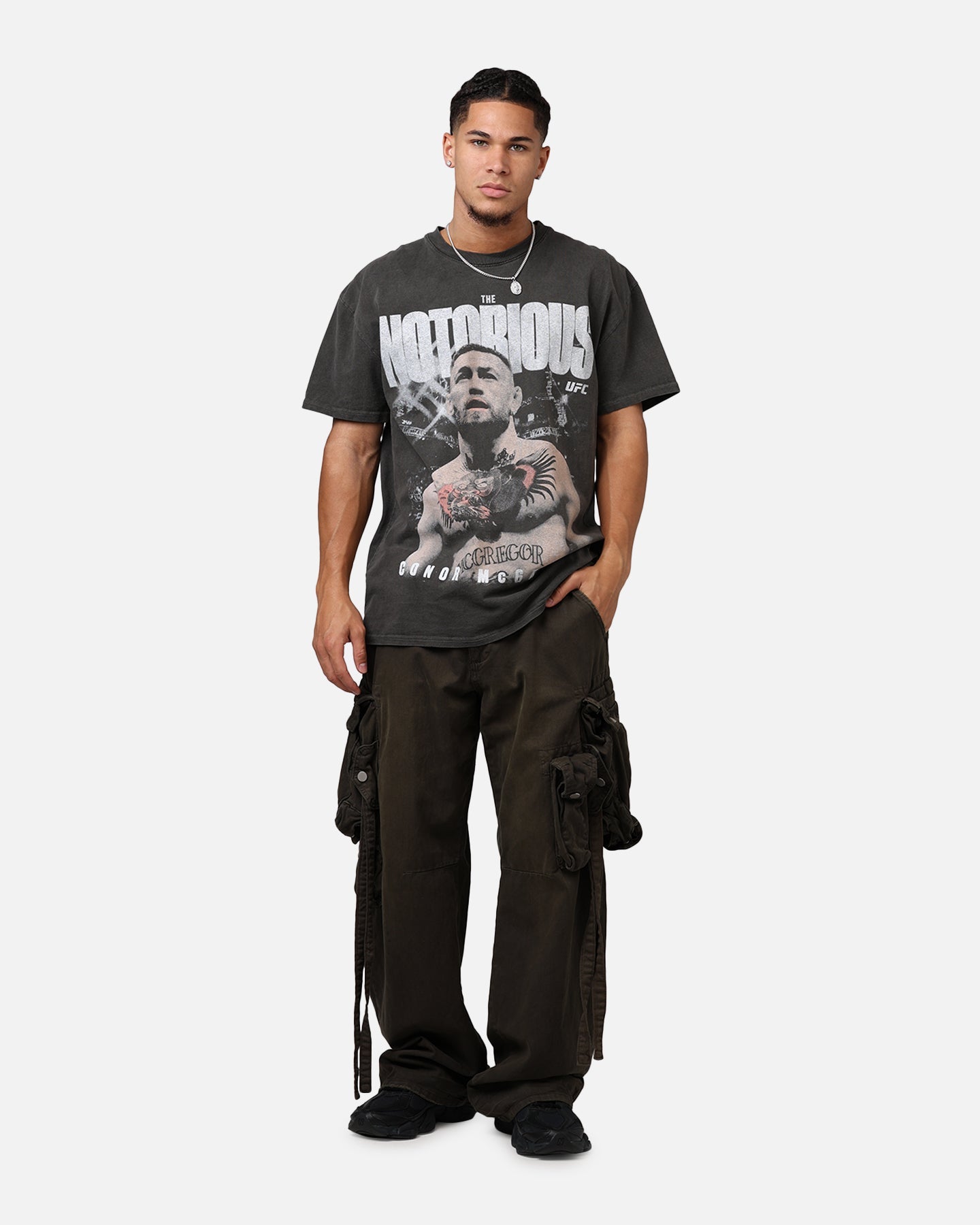 UFC By Culture Kings Conor McGregor Mac Heavyweight T-Shirt Black Wash