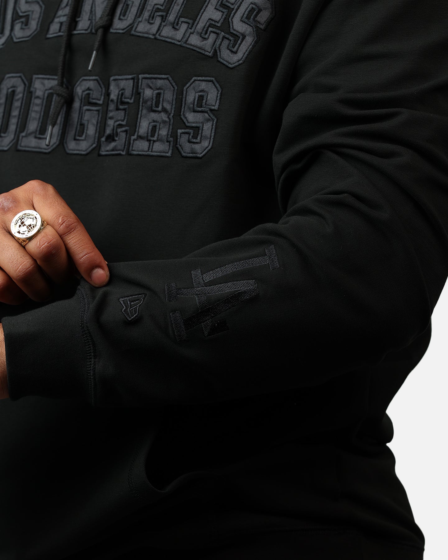 New Era Los Angeles Dodgers Logo Select Hoodie Black/Black