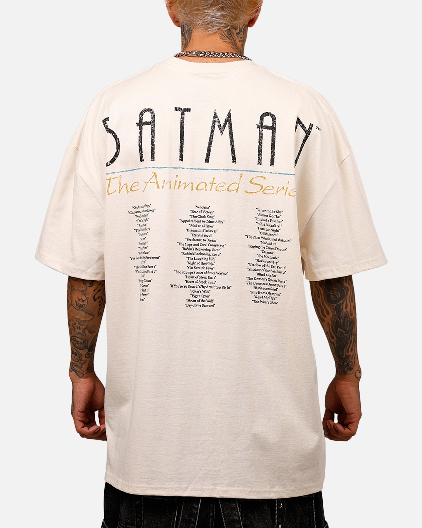 73Studio X DC 97' Batman Heavyweight T-Shirt Off White