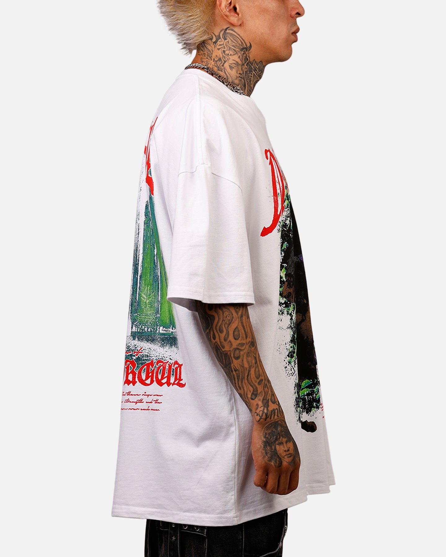 73Studio X The Lord Of The Rings Nazgul Heavyweight Vintage T-Shirt White
