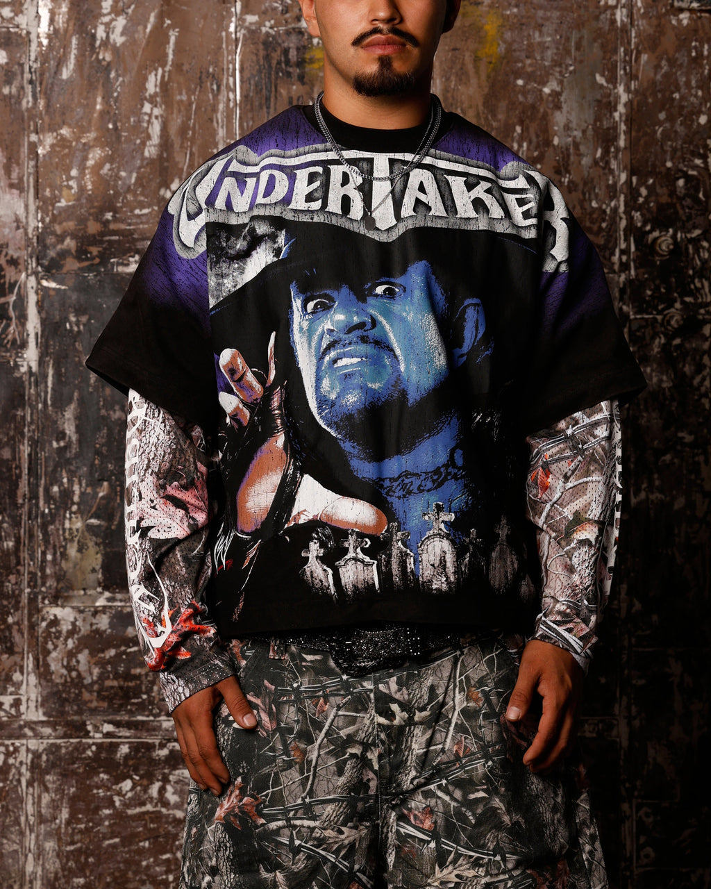 Loiter X WWE Undertaker Vintage T-Shirt Vintage Black