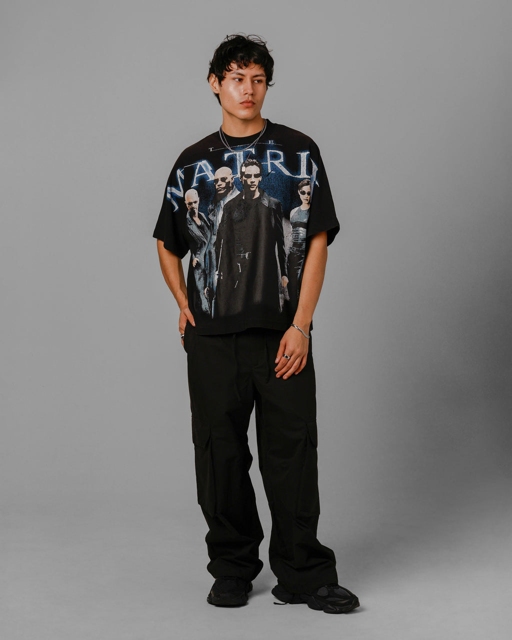 Loiter The Matrix Boxy T-Shirt Washed Black