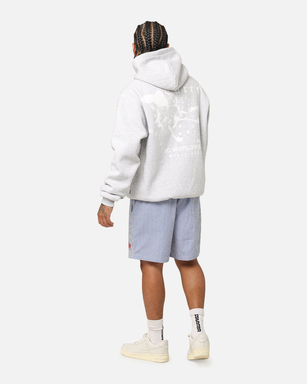 Carre Dice Club Hoodie Grey Marle