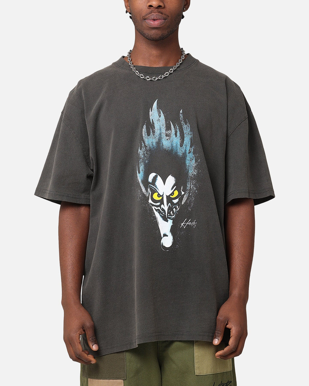 73Studio Disney Hercules Hades Heavyweight T-Shirt Black Wash
