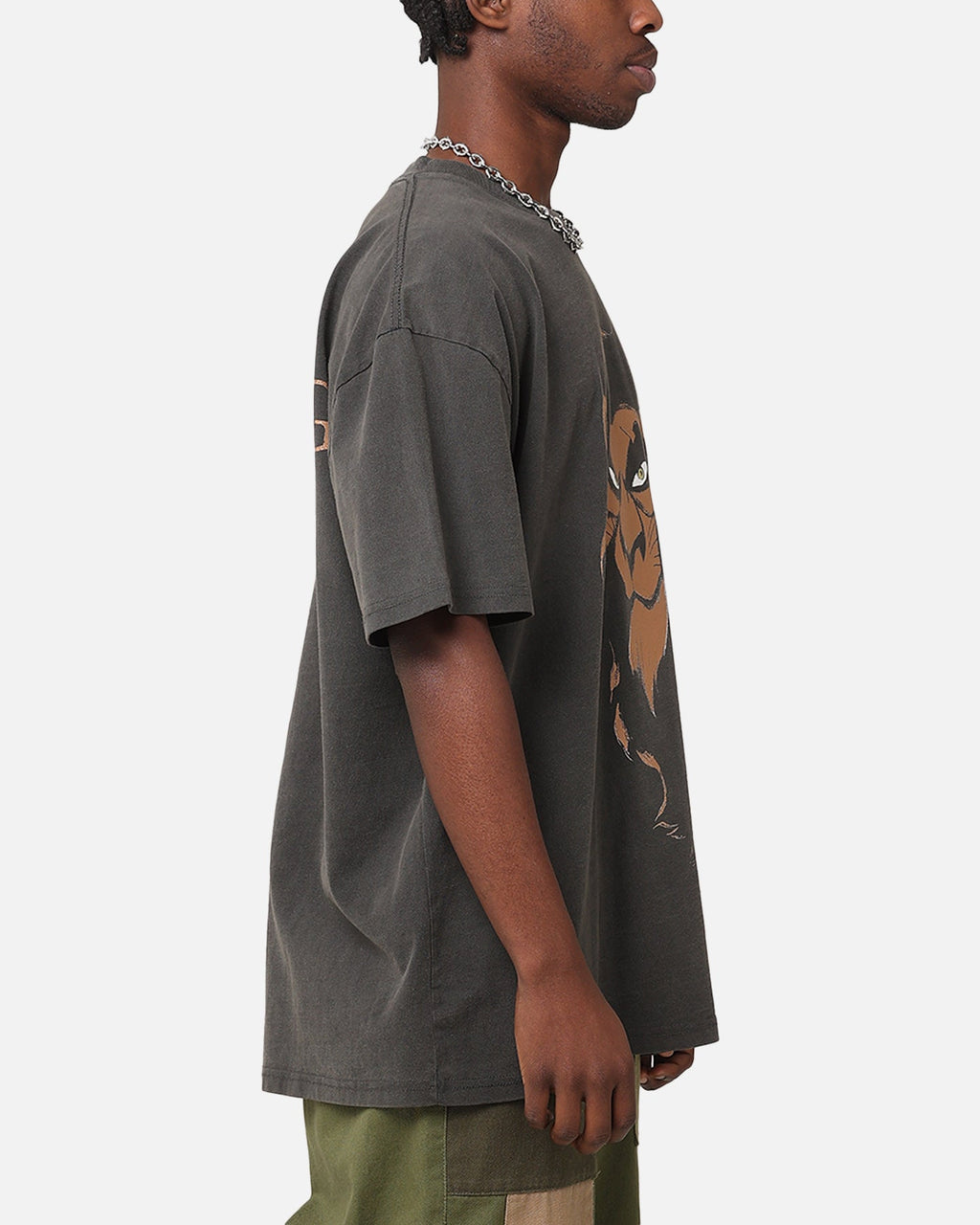 American Thrift Disney The Lion King Scar Heavyweight T-Shirt Black Wash