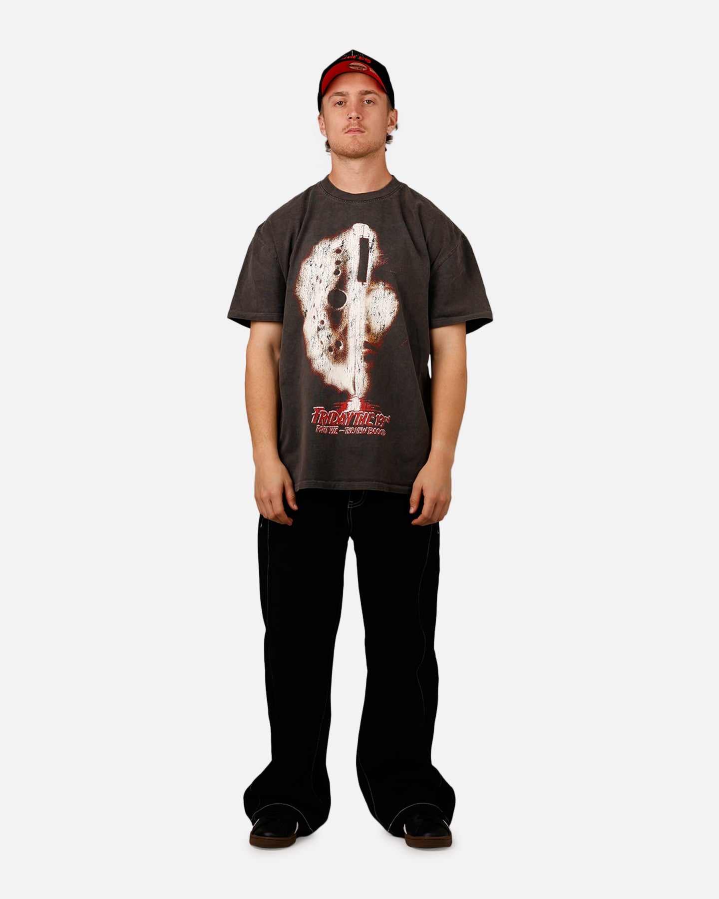 73Studio X Friday The 13th Part VII 'Horror Classics' The New Blood Heavyweight T-Shirt Black Wash