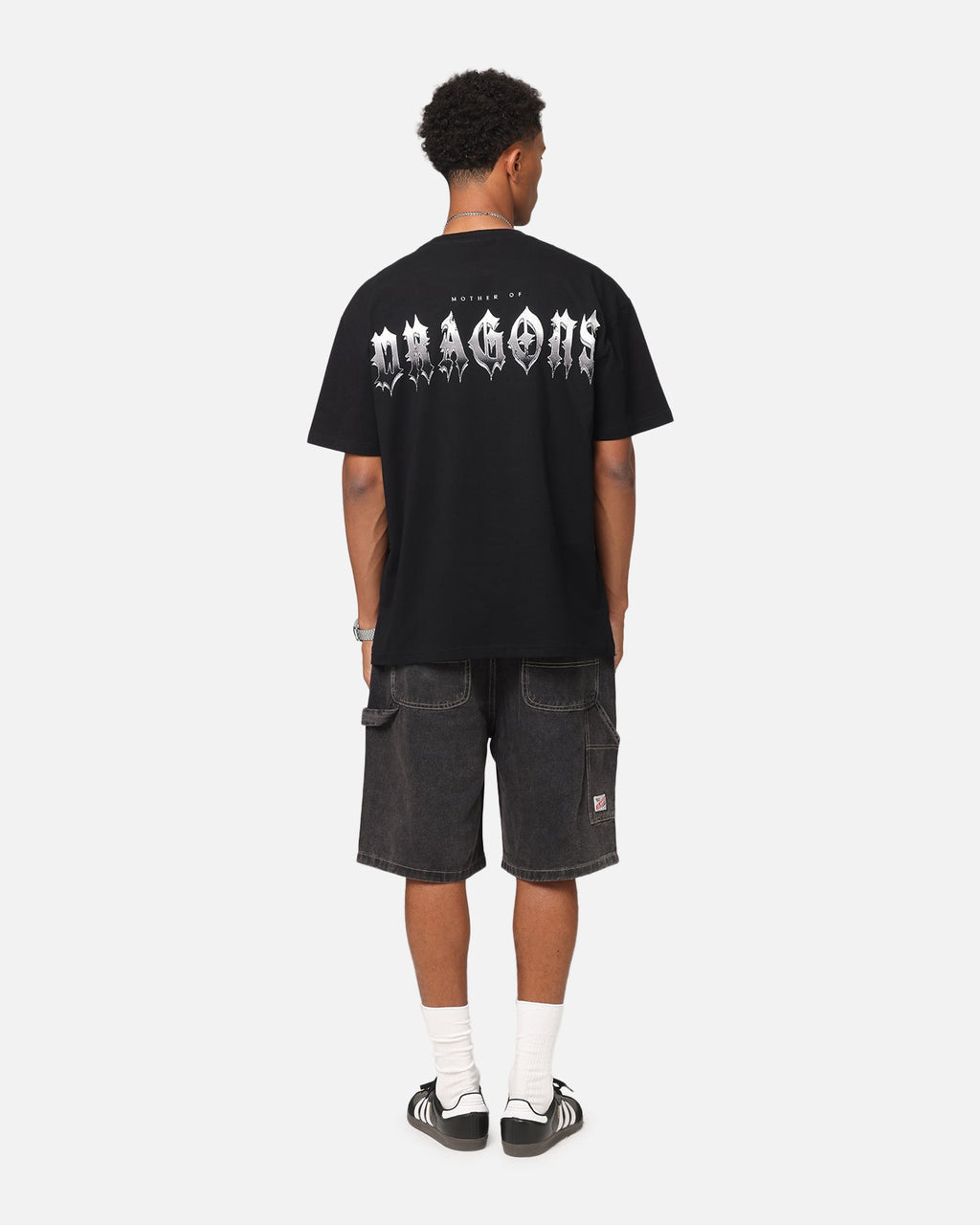 73Studio X Game Of Thrones Mother Of Dragons Vintage T-Shirt Black Acidwash