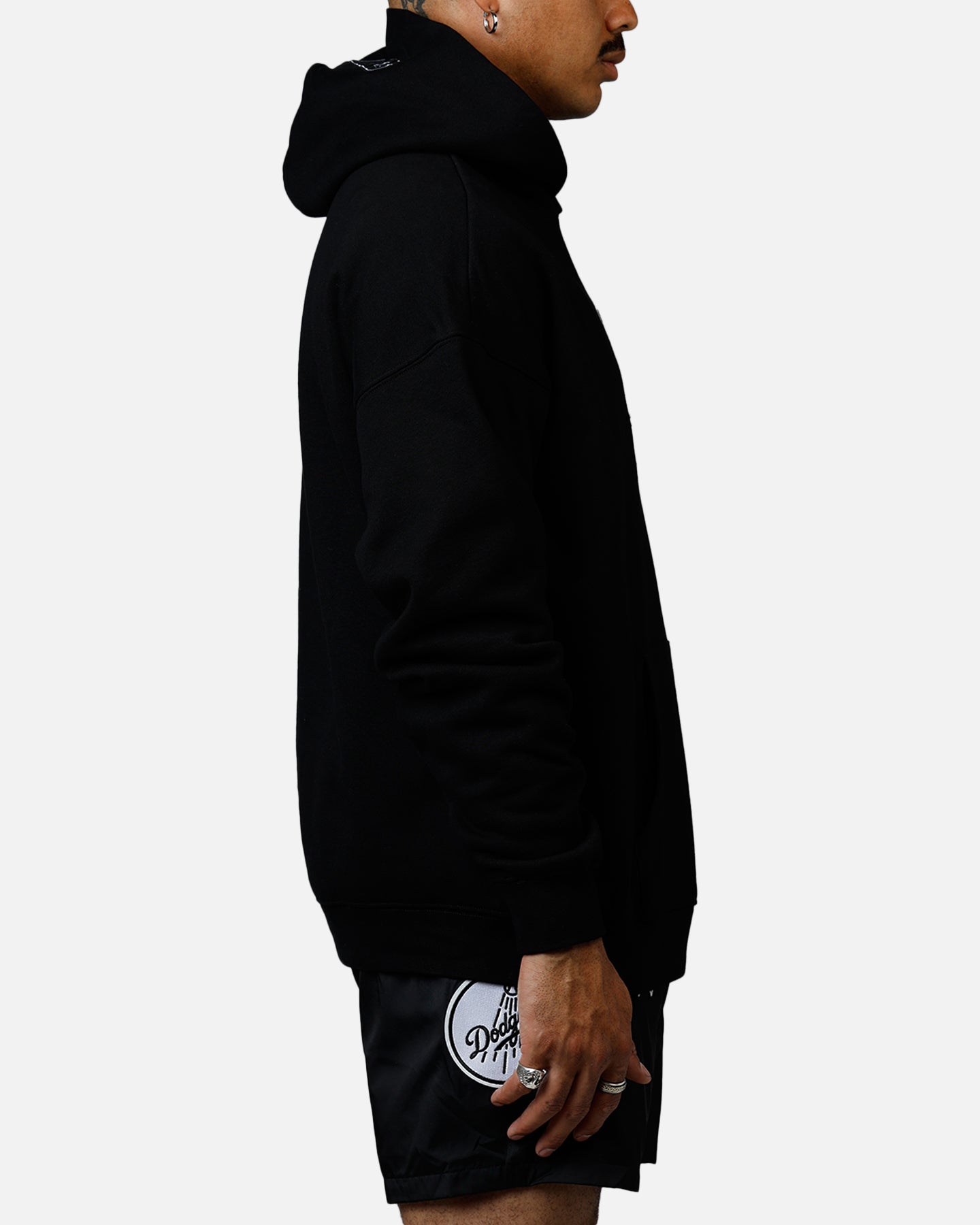 Pro Standard Los Angeles Dodgers Chenille Hoodie Black