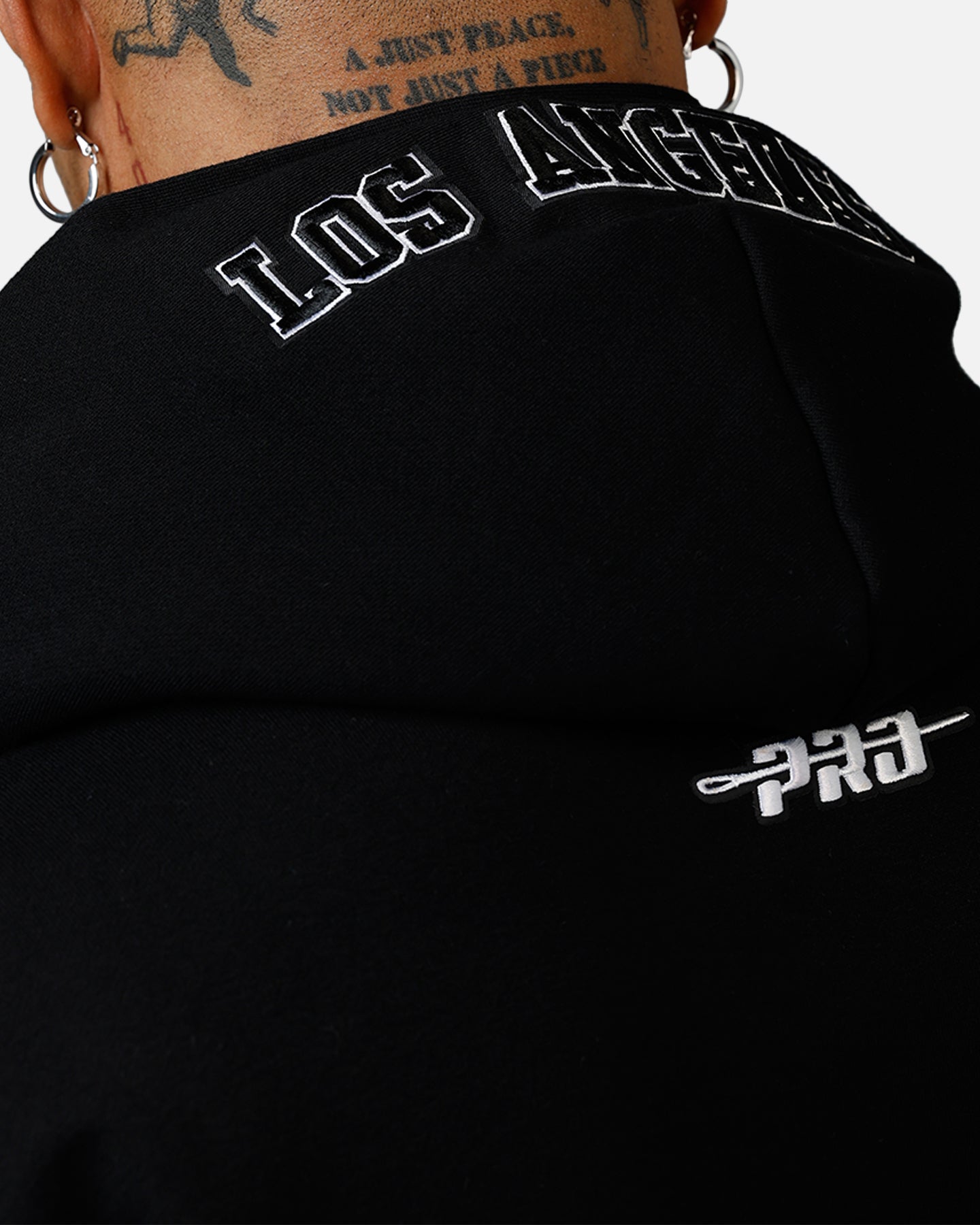 Pro Standard Los Angeles Dodgers Chenille Hoodie Black