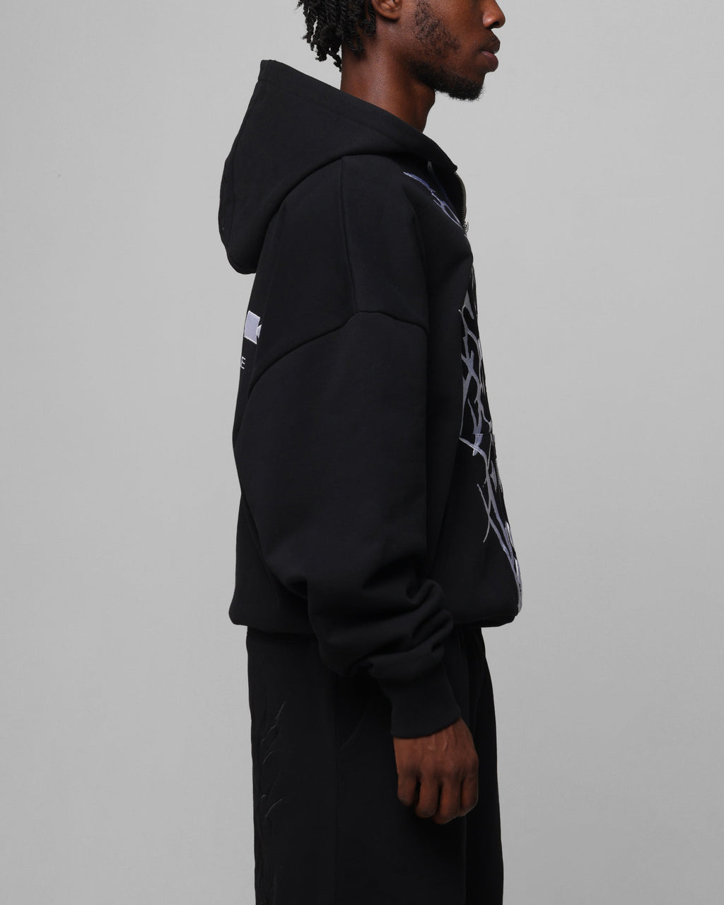 Loiter Blood Born Zip Hoodie Black