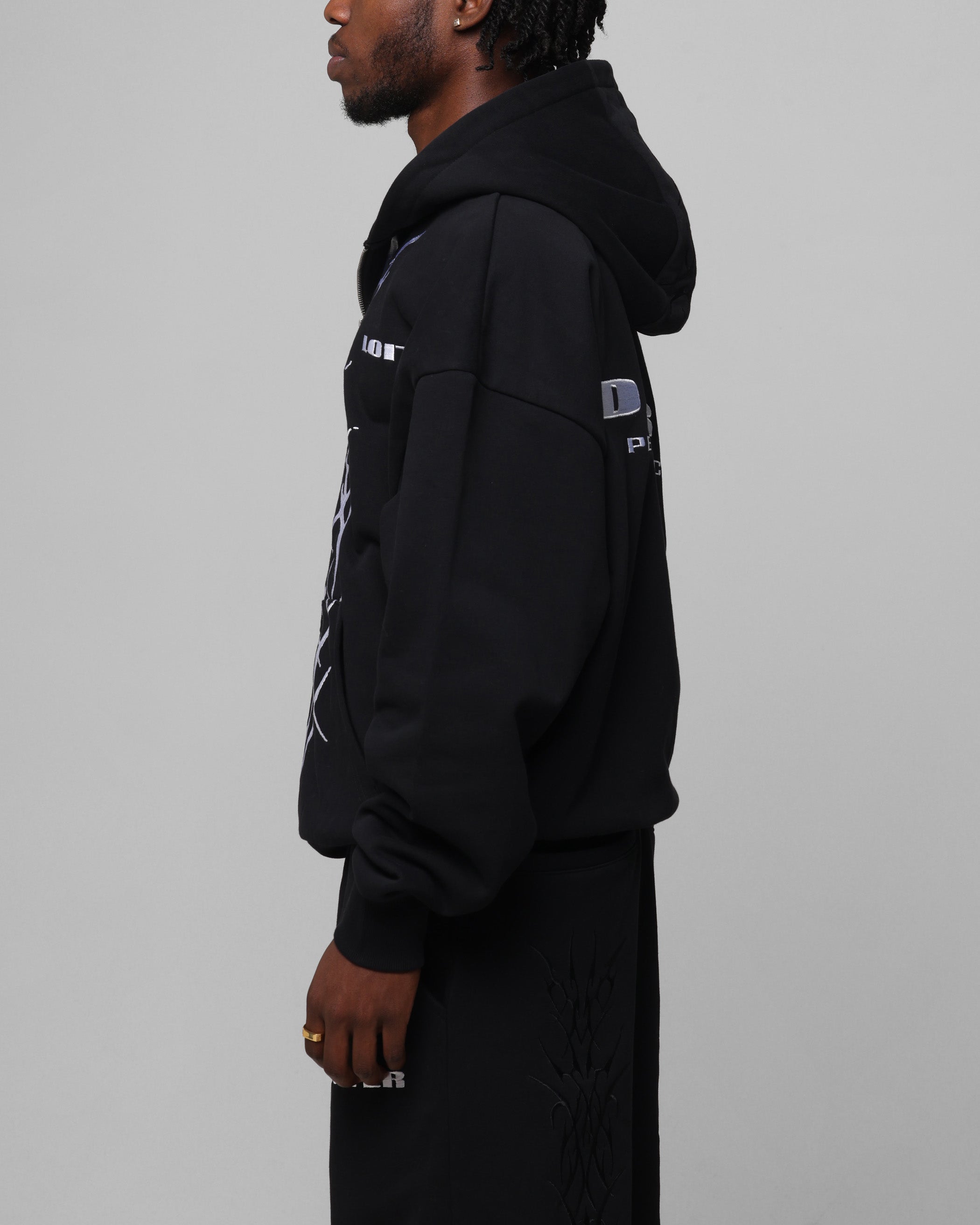 Loiter Blood Born Zip Hoodie Black