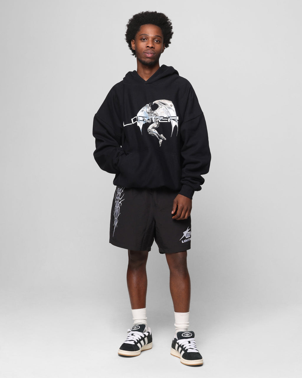 Loiter Chrome Deceiver Hoodie Black