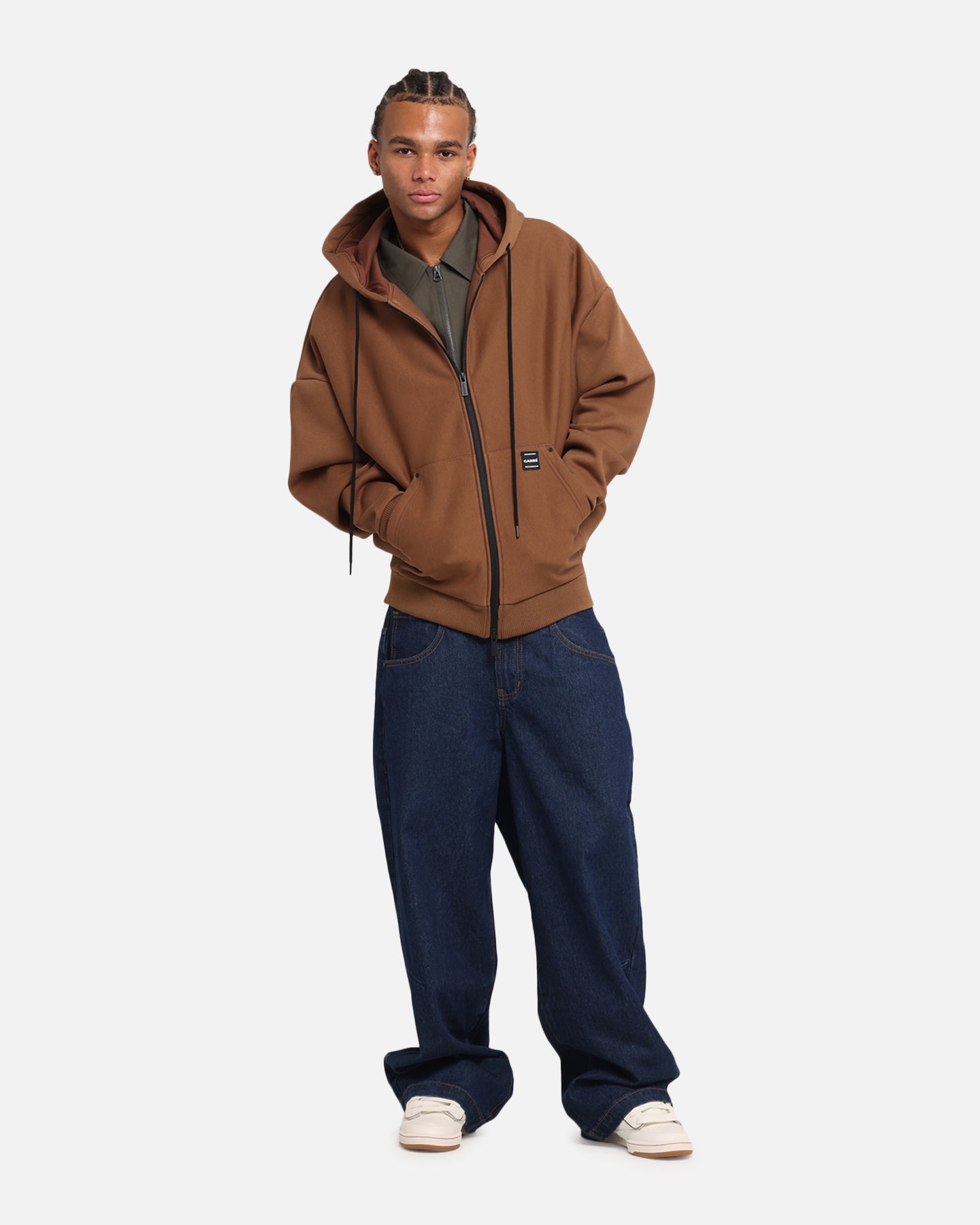 Carre Weatherwear Hoodie Brown