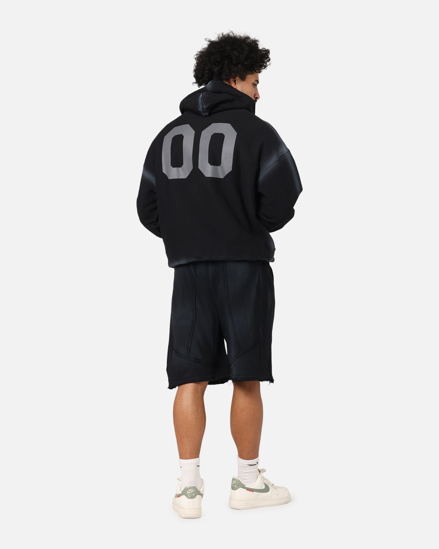 The Anti Order Mosh Boxy Hoodie Sunfade Black/Grey