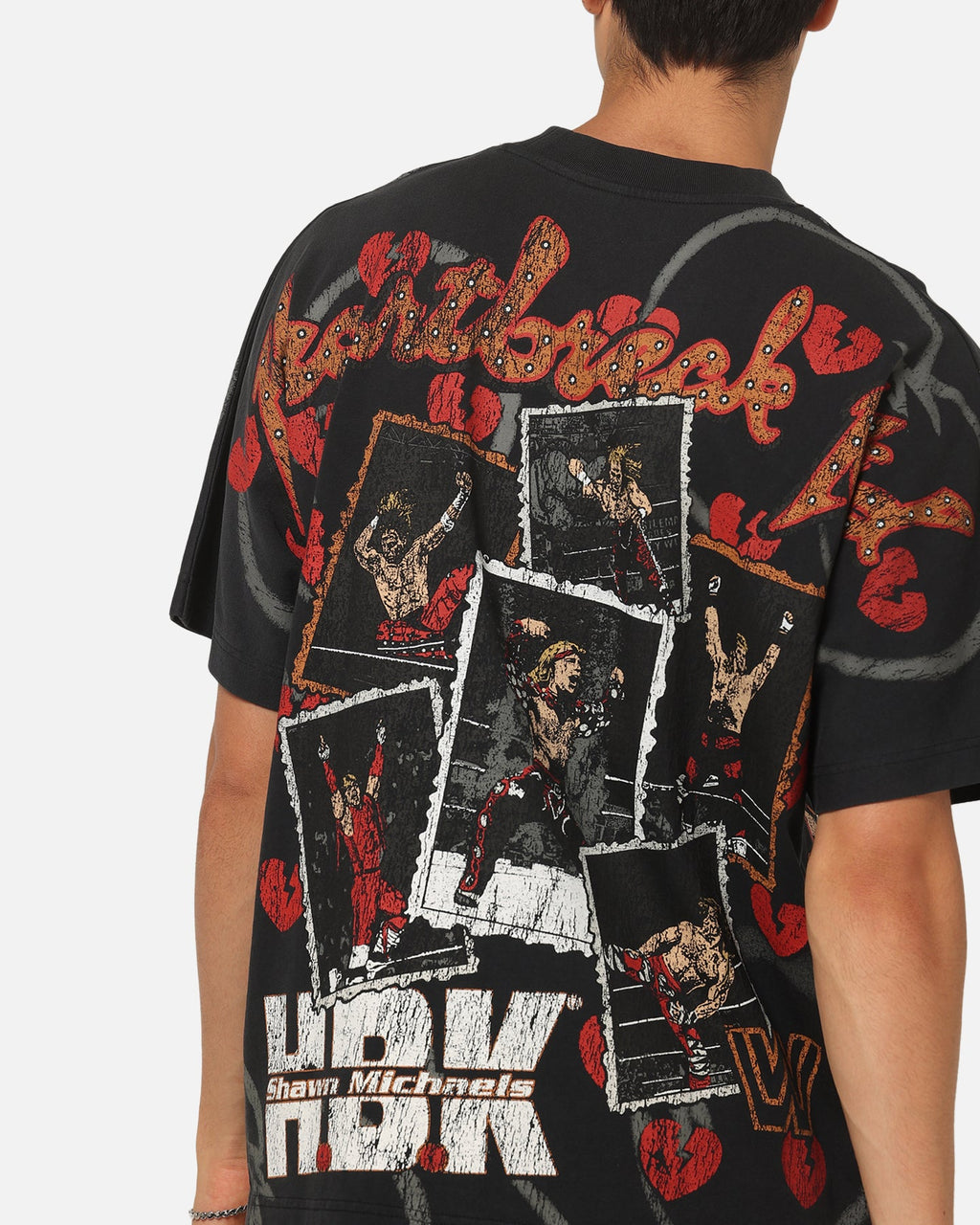 Culture Kings X WWE Shawn Michaels All Over Print T-Shirt Black