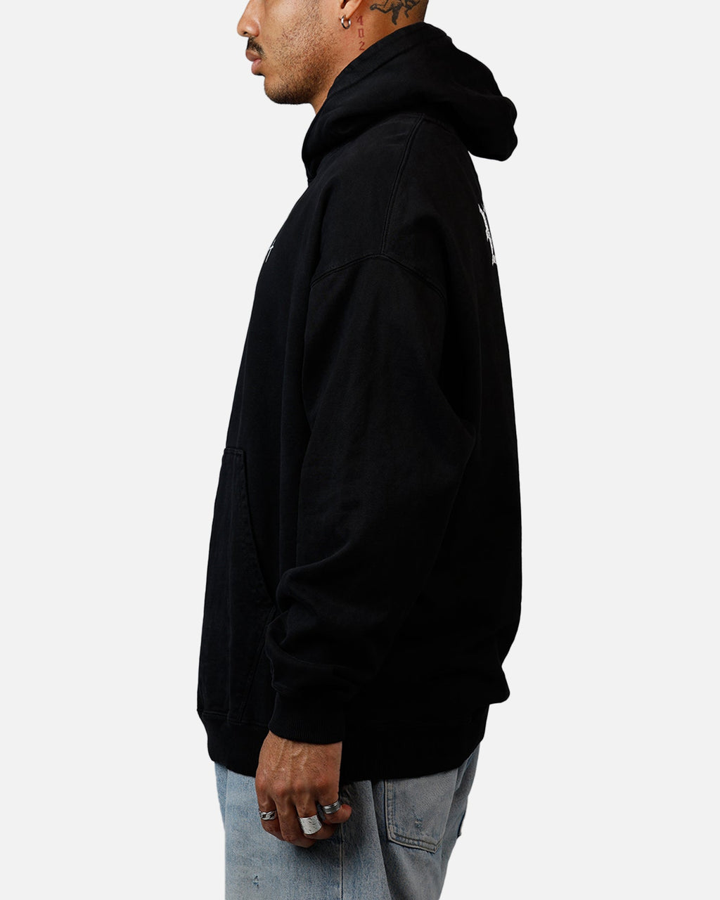 Saint Morta Fallen Rising Boxy Hoodie Black