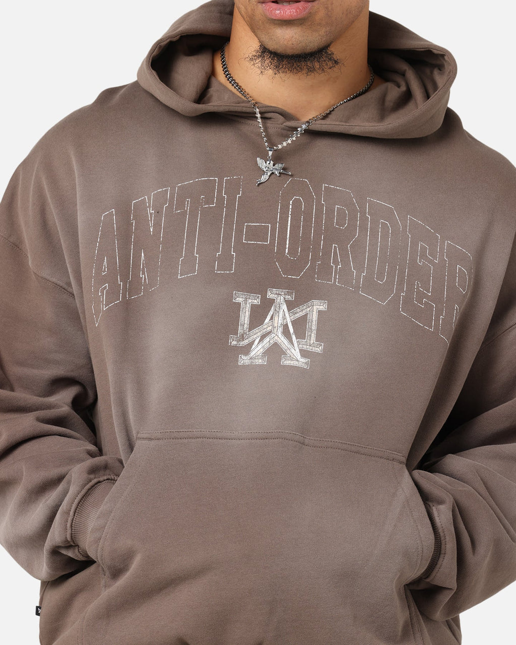 The Anti Order Post Season Boxy Hoodie Sunfade Brown