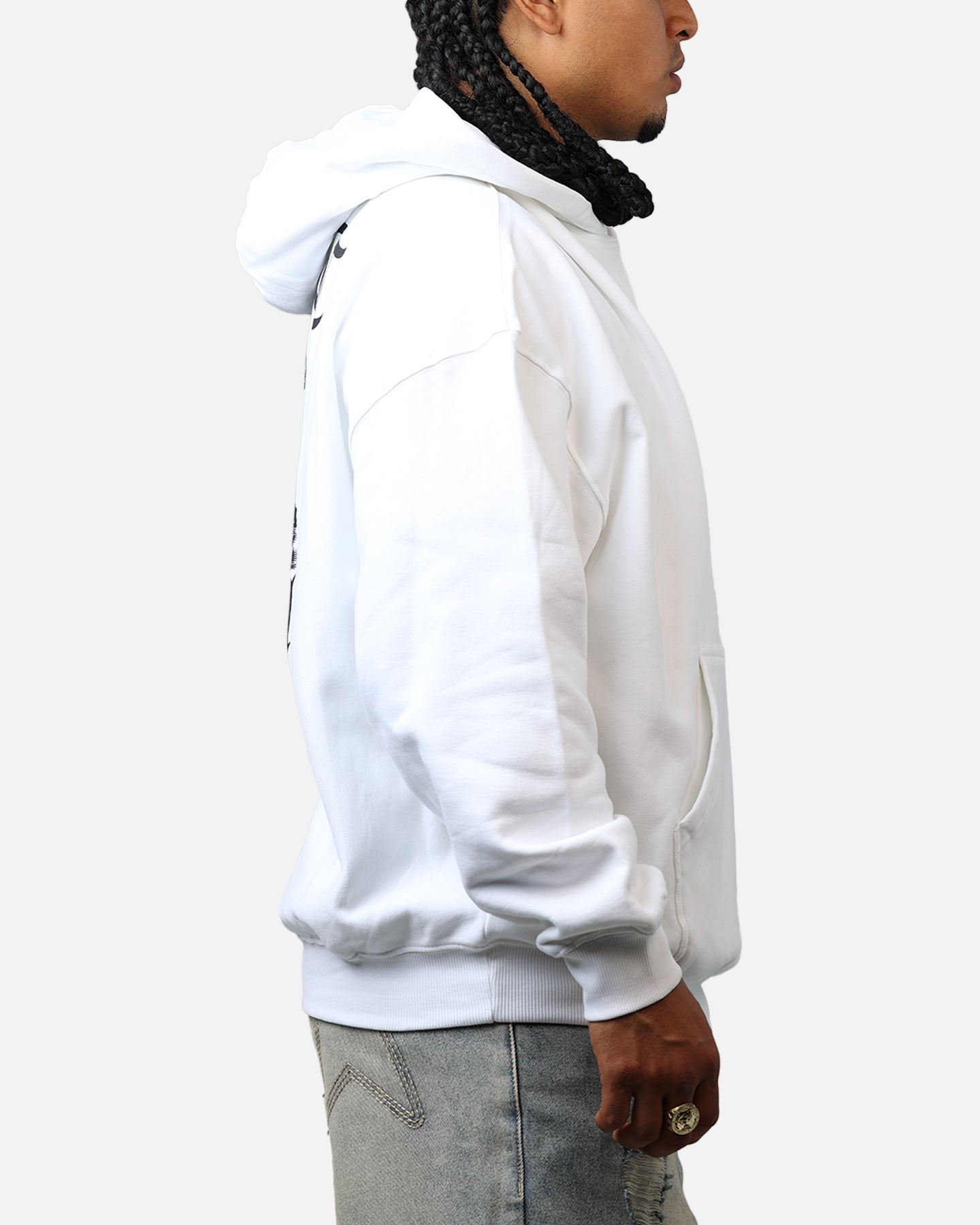 Saint Morta Maiden Boxy Hoodie White