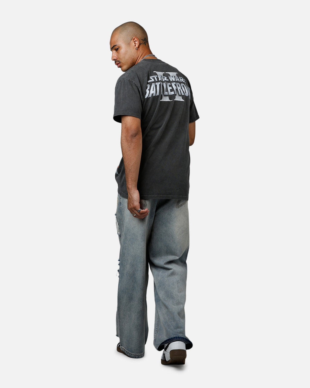 73Studio Star Wars Battlefront 2 Heavyweight T-Shirt Black Wash